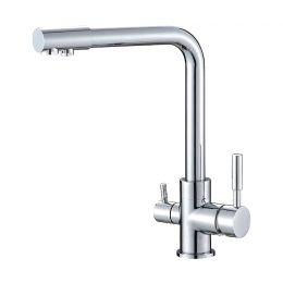 Μπαταρία τρίοδη DOGO, κουζίνας θερμομικτική, ζεστού κρύου και φίλτρου METAL FREE