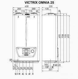 ΛΕΒΗΤΑΣ ΑΕΡΙΟΥ ΣΥΜΠΥΚΝΩΣΗΣ IMMERGAS VICTRIX OMNIA 25 kW