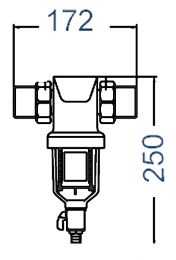 ΦΙΛΤΡΟ ΝΕΡΟΥ ΠΑΡΟΧΗΣ METALIFE 3/4'' ΑΥΤΟΚΑΘΑΡΙΖΟΜΕΝΟ MEC ΙΝΟΧ 316.