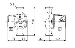 Κυκλοφορητής GRUNDFOS UPS 32/50 με ρακόρ.